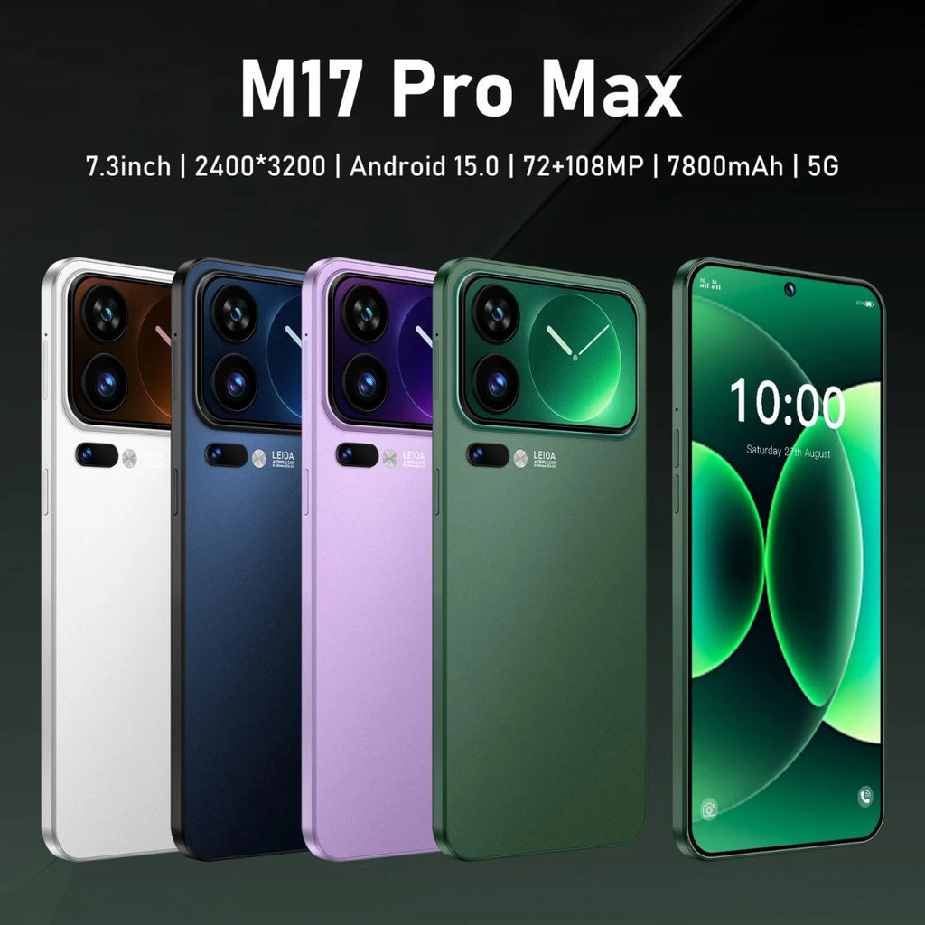 Hot Selling 2026 Brand New M17 Pro Max 5g Smartphone 7.3 - Inch 16GB+512GB 7800mAh Battery 108MP Camera M17 Pro Max Mobile Phones Black Hot Selling 2026 Brand New M17 Pro Max 5g Smartphone 7.3 - Inch 16GB+512GB 7800mAh Battery 108MP Camera M17 Pro Max Mobile Phones - shop_name