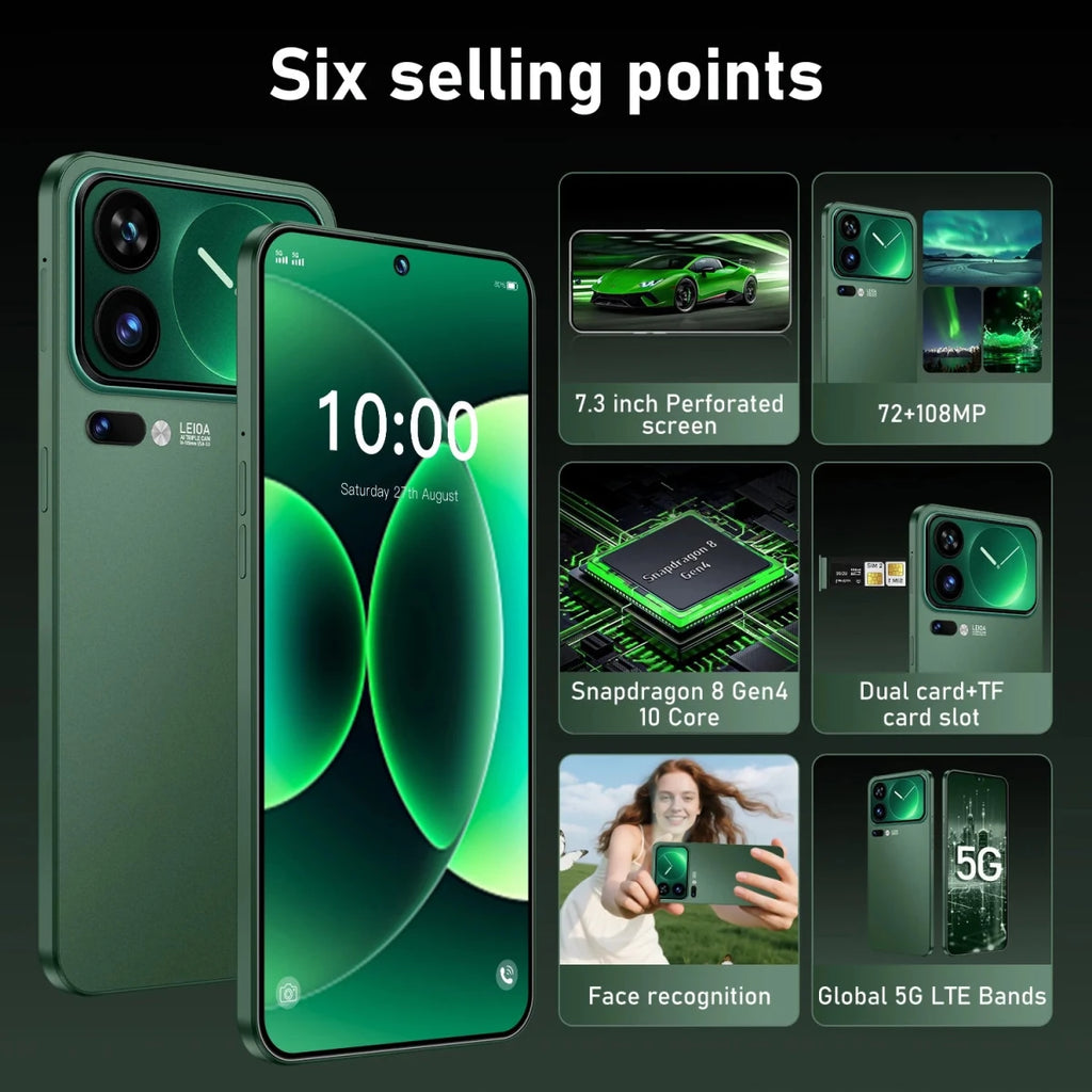 Hot Selling 2026 Brand New M17 Pro Max 5g Smartphone 7.3 - Inch 16GB+512GB 7800mAh Battery 108MP Camera M17 Pro Max Mobile Phones Black Hot Selling 2026 Brand New M17 Pro Max 5g Smartphone 7.3 - Inch 16GB+512GB 7800mAh Battery 108MP Camera M17 Pro Max Mobile Phones - shop_name