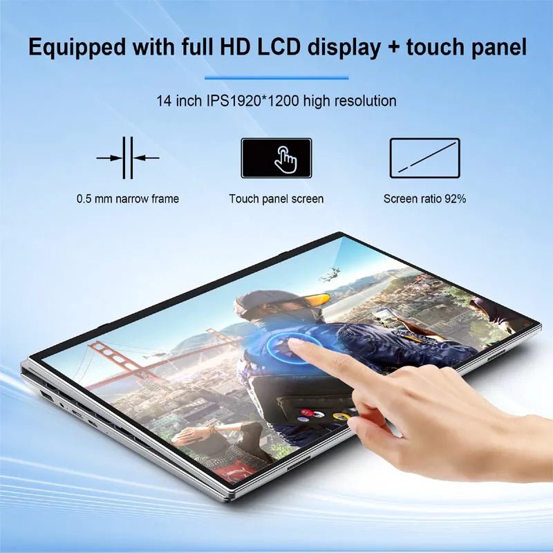 Hot Selling HL140S 2 in 1 Laptop Tablet 14Inch TouchScreen Intel N95 16GB RAM 512GB 1TB SSD Notebook PC Laptop for Business Home Gray Hot Selling HL140S 2 in 1 Laptop Tablet 14Inch TouchScreen Intel N95 16GB RAM 512GB 1TB SSD Notebook PC Laptop for Business Home - shop_name