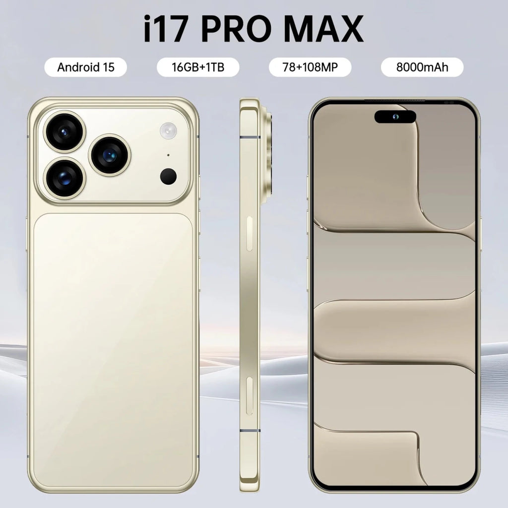 Hot Selling New I17 Pro Max Android Phone LTE 6.9 Inch Big Screen 16GB+1TB Smart Phone for I17 Pro Max Mobile Cell Phone Black Hot Selling New I17 Pro Max Android Phone LTE 6.9 Inch Big Screen 16GB+1TB Smart Phone for I17 Pro Max Mobile Cell Phone - shop_name