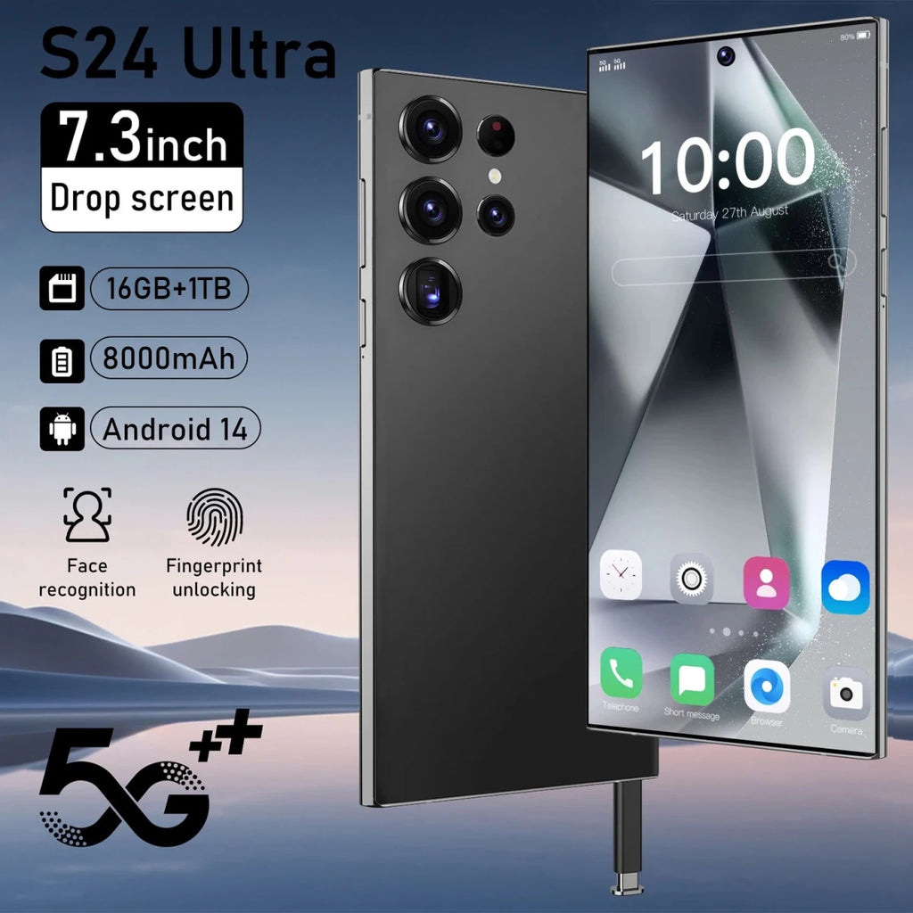 Hot Selling S24 Ultra 3G4G5G Smartphone Mobile Phones S24 Ultra 6.8 Inch Telephone 16GB+1TB Global Unlock Android Phone Gray Hot Selling S24 Ultra 3G4G5G Smartphone Mobile Phones S24 Ultra 6.8 Inch Telephone 16GB+1TB Global Unlock Android Phone - shop_name