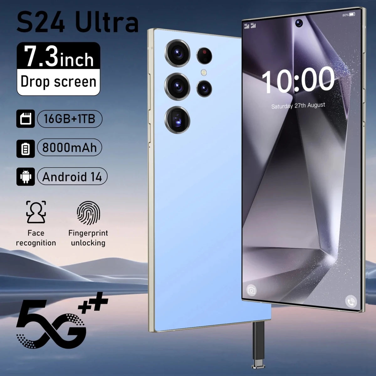 Hot Selling S24 Ultra 3G4G5G Smartphone Mobile Phones S24 Ultra 6.8 Inch Telephone 16GB+1TB Global Unlock Android Phone Gray Hot Selling S24 Ultra 3G4G5G Smartphone Mobile Phones S24 Ultra 6.8 Inch Telephone 16GB+1TB Global Unlock Android Phone - shop_name