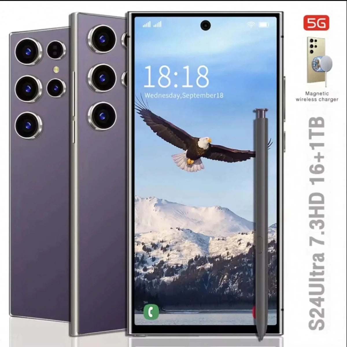 Hot Selling S24 ULTRA Original 7 Inch 16GB+1TB 108MP+108MP Face Recognition Smartphone Cell Mobile Phone Black Hot Selling S24 ULTRA Original 7 Inch 16GB+1TB 108MP+108MP Face Recognition Smartphone Cell Mobile Phone - shop_name