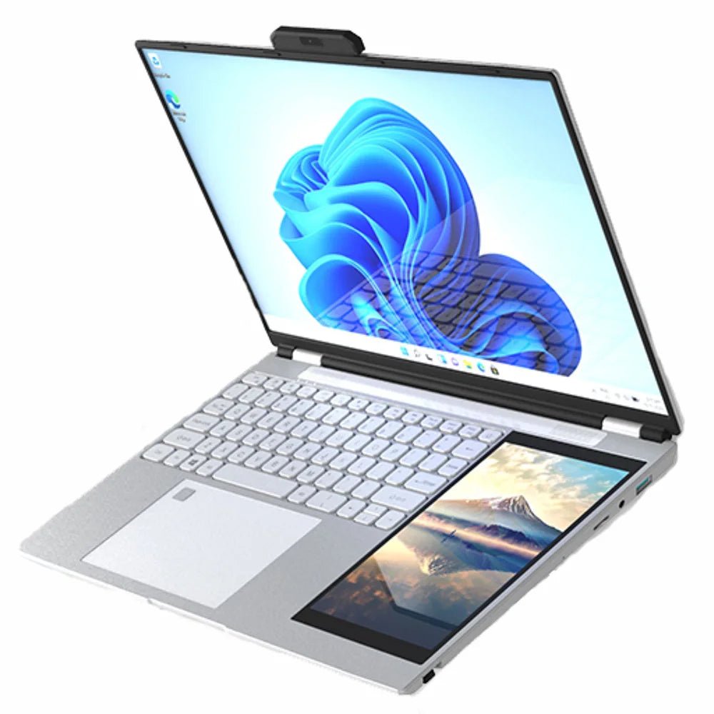 Hot Wholesale 2025 New Ultrathin 15.6" +7" Dual Display N100 32G RAM 1TB 2TB SSD Touch Screen Business Office Aluminum Laptops Silver Hot Wholesale 2025 New Ultrathin 15.6" +7" Dual Display N100 32G RAM 1TB 2TB SSD Touch Screen Business Office Aluminum Laptops - shop_name
