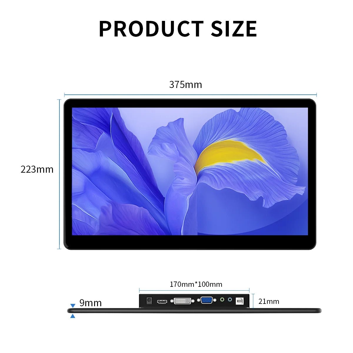 HOWENS 15.6 inch Monitor Industrial Touchscreen 1920x1080 Laptop Display HDMI 75x75 VGA BNC AV USB PC Extra Second Screen CX156TP - C HOWENS 15.6 inch Monitor Industrial Touchscreen 1920x1080 Laptop Display HDMI 75x75 VGA BNC AV USB PC Extra Second Screen - shop_name