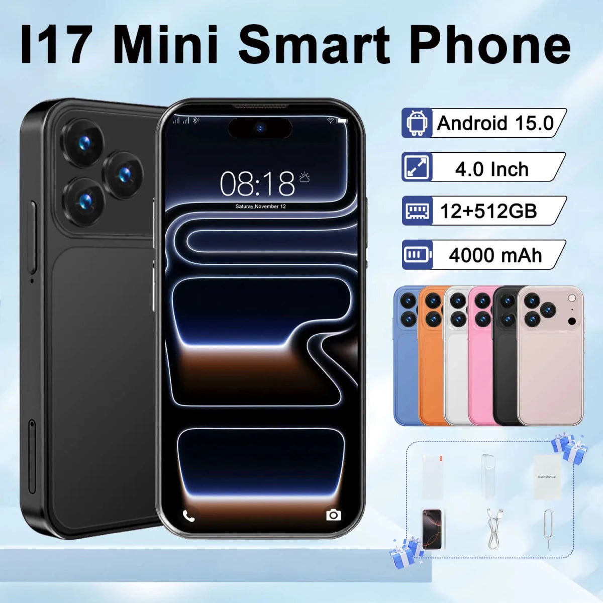 I17 Mini Dual SIM Android Cellphone Factory Direct Phone Sale Unlocked Global Version Smartphone Orange I17 Mini Dual SIM Android Cellphone Factory Direct Phone Sale Unlocked Global Version Smartphone - shop_name