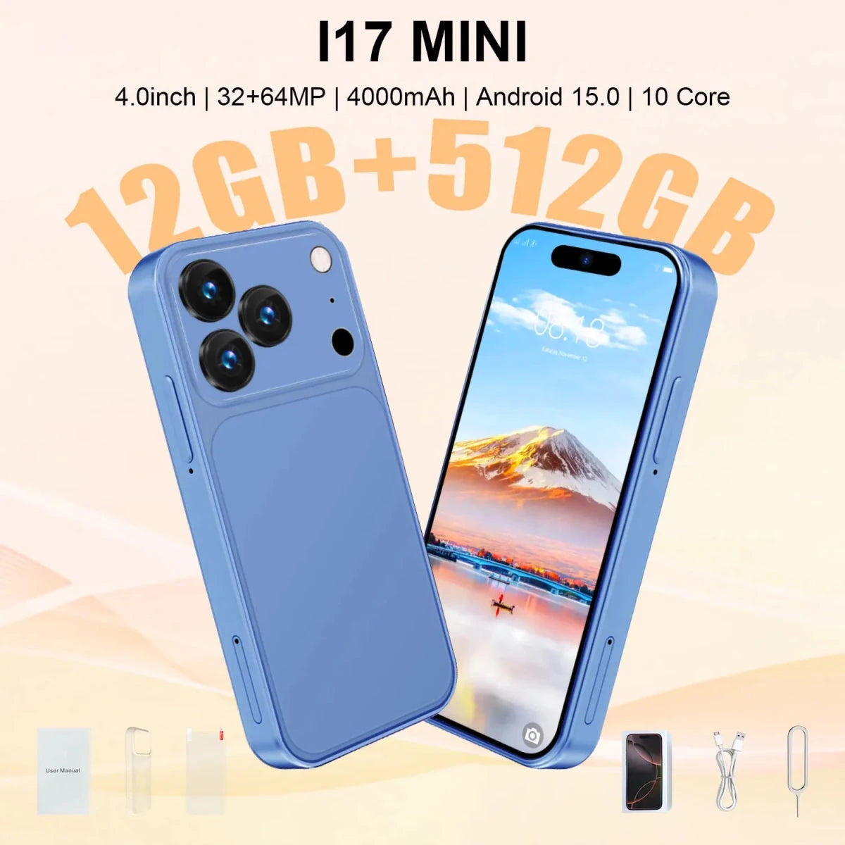 I17 Mini Dual SIM Android Cellphone Factory Direct Phone Sale Unlocked Global Version Smartphone Orange I17 Mini Dual SIM Android Cellphone Factory Direct Phone Sale Unlocked Global Version Smartphone - shop_name