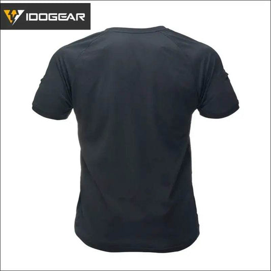 IDOGEAR Tactical Summer T-Shirt Breathable Round Neck Tshirt Fitness athletic sportswear Gym Shirt Short Sleeve Quick