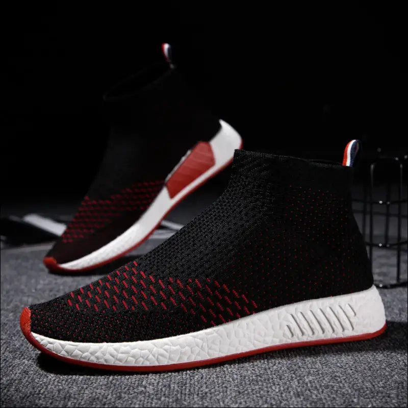 In the autumn of 2021 new lightweight fabric shoes men socks shoes flying shoes running shoes sports shoes net - Update Avenue 