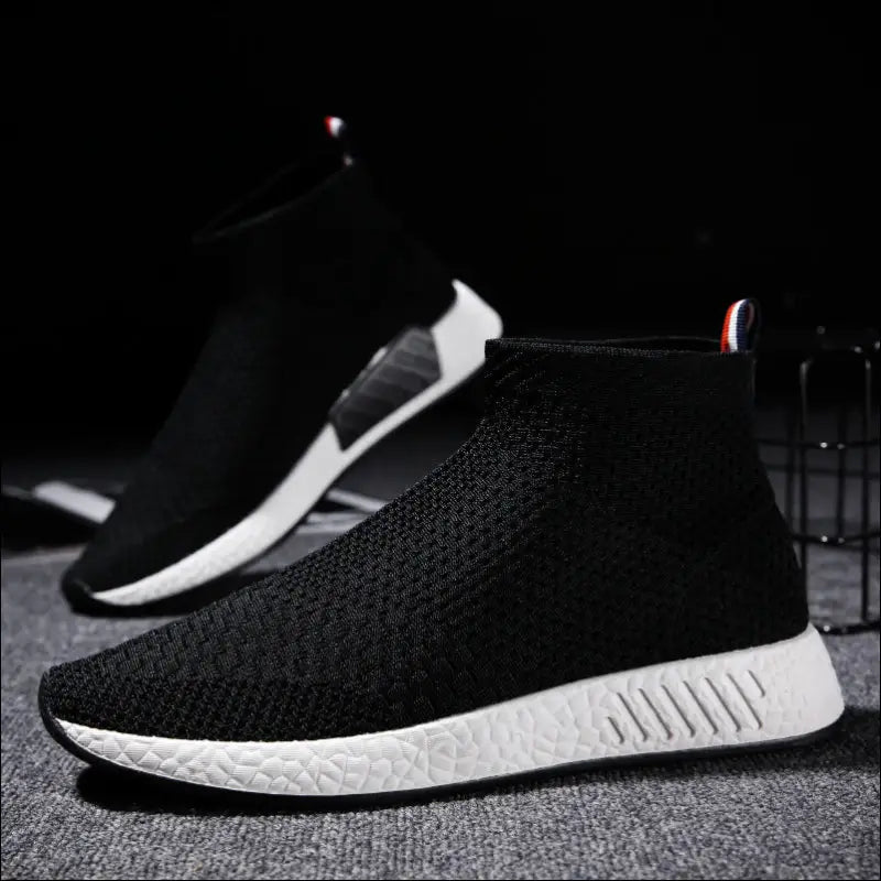 In the autumn of 2021 new lightweight fabric shoes men socks shoes flying shoes running shoes sports shoes net - Update Avenue 