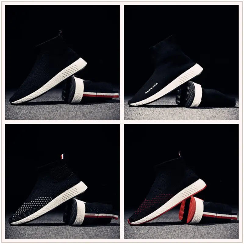 In the autumn of 2021 new lightweight fabric shoes men socks shoes flying shoes running shoes sports shoes net - Update Avenue 