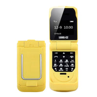 J9 New Model 0.66inch Mini Flip Feature Phone Small Mobile Phone SOS Earphone FM Radio Magic Voice Hands Free Yellow J9 New Model 0.66inch Mini Flip Feature Phone Small Mobile Phone SOS Earphone FM Radio Magic Voice Hands Free - shop_name
