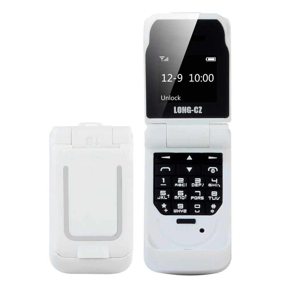 J9 New Model 0.66inch Mini Flip Feature Phone Small Mobile Phone SOS Earphone FM Radio Magic Voice Hands Free White J9 New Model 0.66inch Mini Flip Feature Phone Small Mobile Phone SOS Earphone FM Radio Magic Voice Hands Free - shop_name