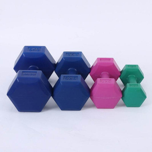 Ladies Gym Aerobics Filling Sand Hexagon Dumbbell - Update Avenue 