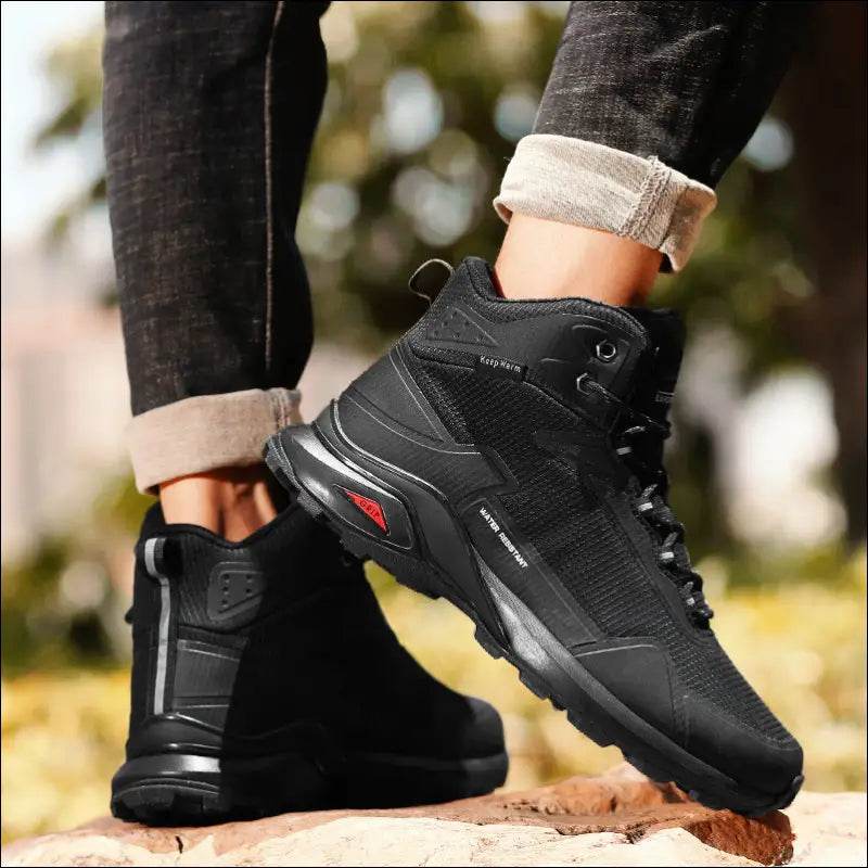 Large Size High-top Hiking Shoes Men's Winter Outdoor Men's Sports Shoes Hiking Shoes - Update Avenue 