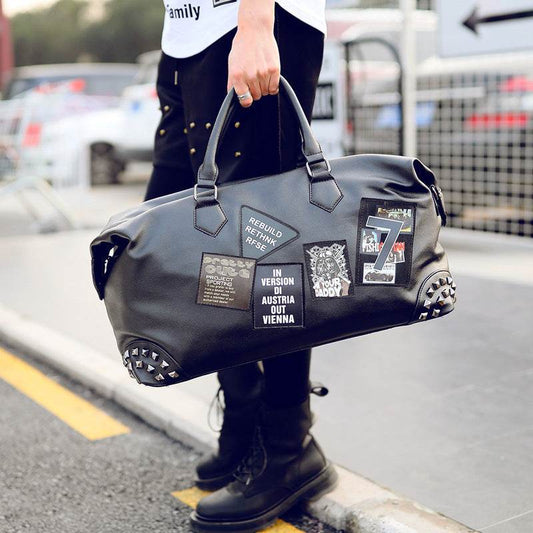 Leather gym bag - Update Avenue 