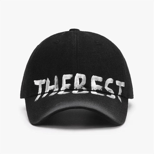 Letter Graffiti Curved Brim Soft Top Baseball Cap - Update Avenue 