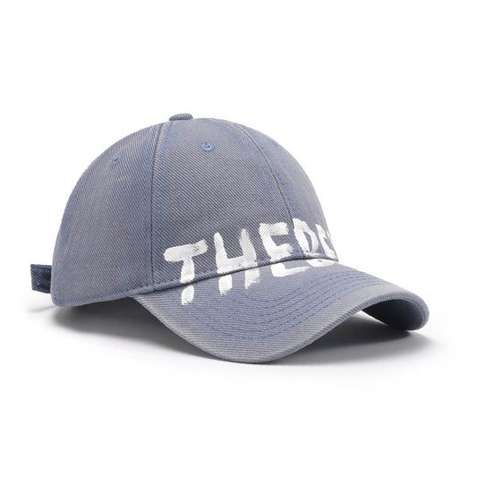 Letter Graffiti Curved Brim Soft Top Baseball Cap - Update Avenue 