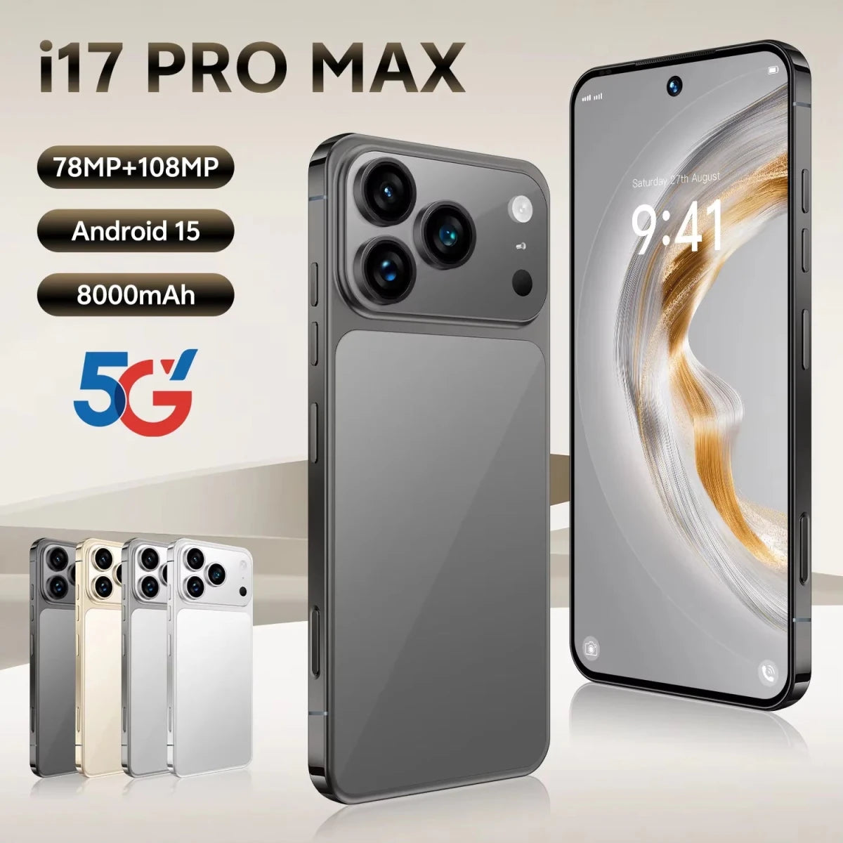 Low Price Gray I17 Pro Max Smartphone 16GB+1TB 8000mAh Large Battery 144Hz Refresh Rate 7.3inch Display Best Camera Phone 5g Orange Low Price Gray I17 Pro Max Smartphone 16GB+1TB 8000mAh Large Battery 144Hz Refresh Rate 7.3inch Display Best Camera Phone 5g - shop_name