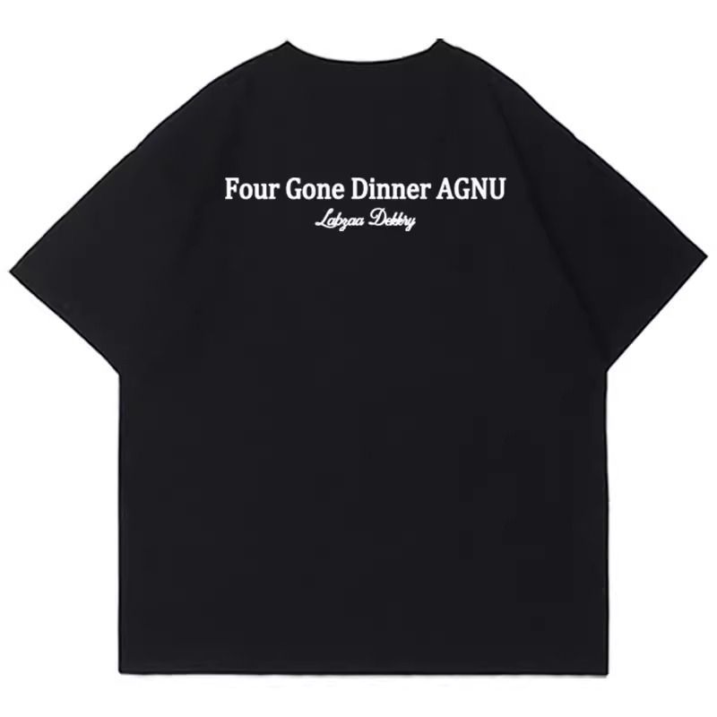 Men's American Street Cotton Short - sleeved T-shirt Black Men's American Street Cotton Short - sleeved T-shirt - shop_name