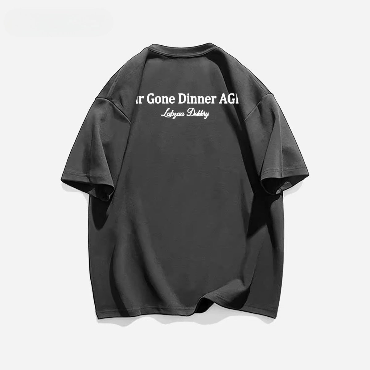 Men's American Street Cotton Short - sleeved T-shirt Dark Gray Men's American Street Cotton Short - sleeved T-shirt - shop_name