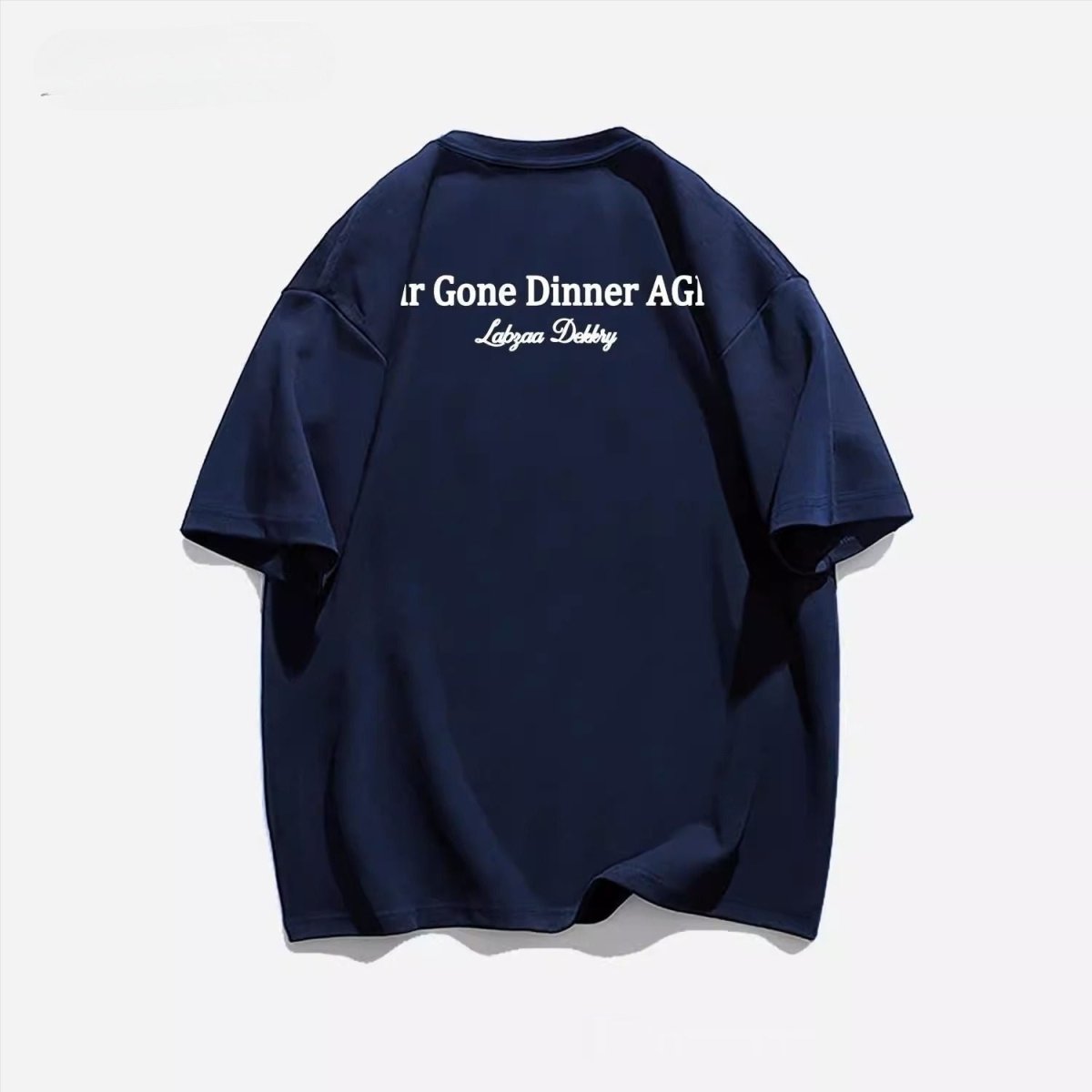 Men's American Street Cotton Short - sleeved T-shirt Dark Blue Men's American Street Cotton Short - sleeved T-shirt - shop_name