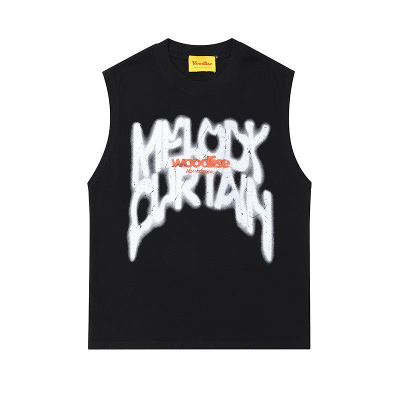 Men's And Women's Summer Sports Undershirt Vest T-shirt Black Men's And Women's Summer Sports Undershirt Vest T-shirt - shop_name