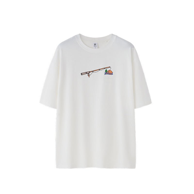 Men's Foam Three - dimensional Printed T-shirt Loose Personality Lime White Men's Foam Three - dimensional Printed T-shirt Loose Personality - shop_name