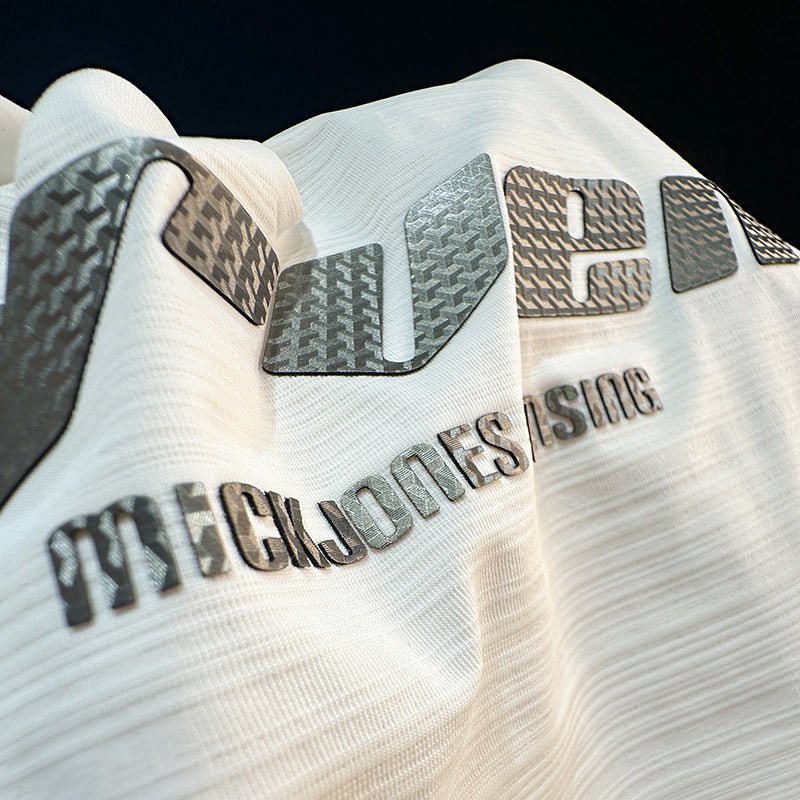 Men's Ice Silk Cool Quick - drying Thin Loose Short Sleeve White Men's Ice Silk Cool Quick - drying Thin Loose Short Sleeve - shop_name