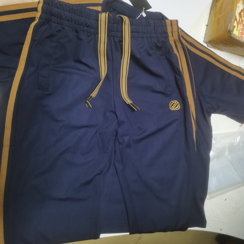 Men's Ice Silk Style Ironing - free Sweat - absorbent Breathable Short Sleeve Suit Blue Men's Ice Silk Style Ironing - free Sweat - absorbent Breathable Short Sleeve Suit - shop_name