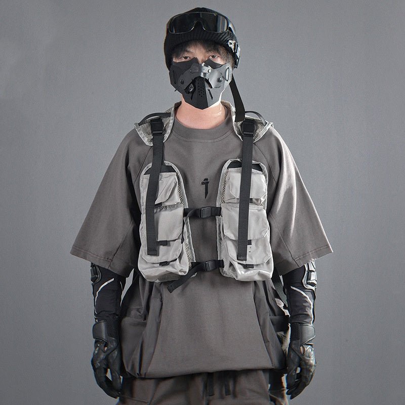 Men's Loose Casual With Big Pockets Round Neck Short Sleeve T-shirt Black Men's Loose Casual With Big Pockets Round Neck Short Sleeve T-shirt - shop_name