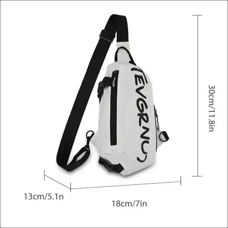 Men’s One Shoulder Crossbody Small Bag New Simple And Lightweight Multi Functional Chest Bag Running Sports Cycling Bag