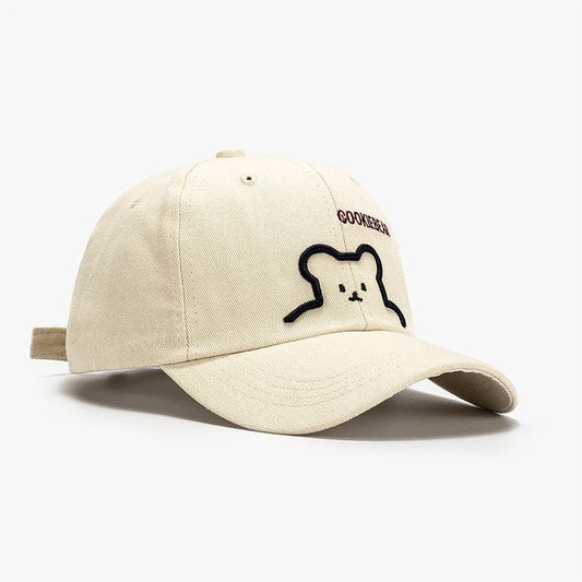 Men's Outdoor Sun Protection South Korea Cute Bear Baseball Cap - Update Avenue 