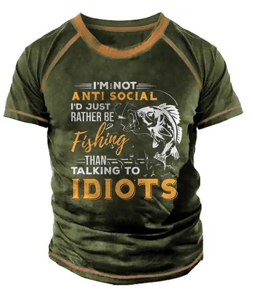 Men's Retro Short Sleeve T-shirt Outdoor 3D TL2213 Men's Retro Short Sleeve T-shirt Outdoor 3D - shop_name