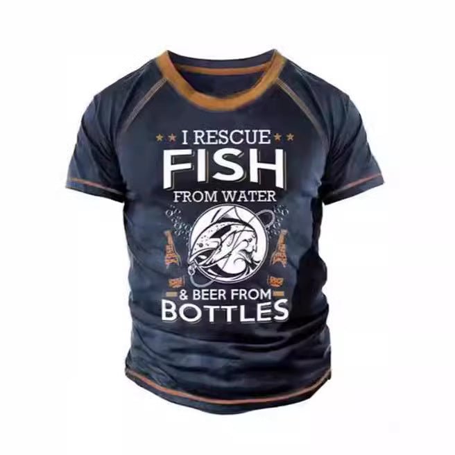 Men's Retro Short Sleeve T-shirt Outdoor 3D TL2210 Men's Retro Short Sleeve T-shirt Outdoor 3D - shop_name