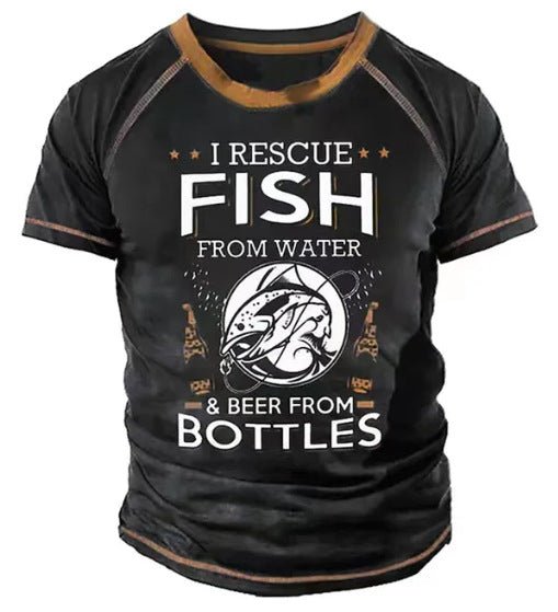 Men's Retro Short Sleeve T-shirt Outdoor 3D TL2211 Men's Retro Short Sleeve T-shirt Outdoor 3D - shop_name