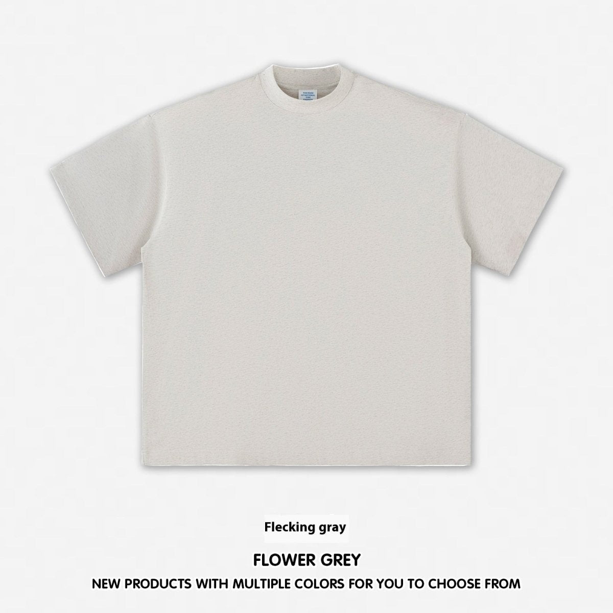 Men's Short - sleeved Cross - border Cotton Short - sleeved T-shirt Flower Gray Men's Short - sleeved Cross - border Cotton Short - sleeved T-shirt - shop_name