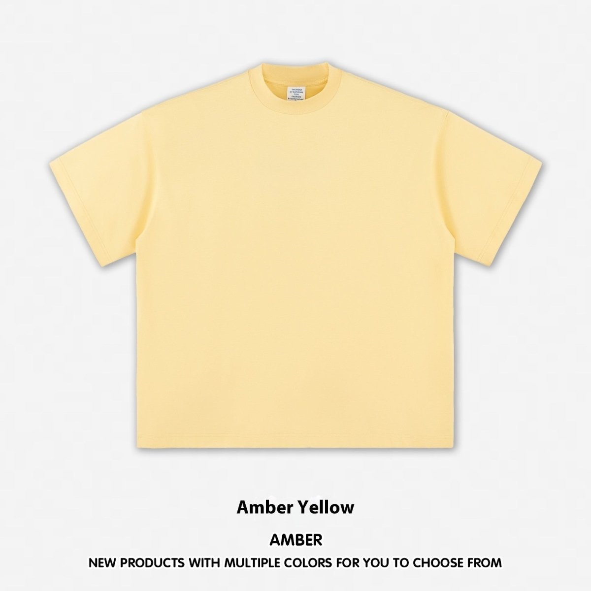 Men's Short - sleeved Cross - border Cotton Short - sleeved T-shirt Amber Yellow Men's Short - sleeved Cross - border Cotton Short - sleeved T-shirt - shop_name