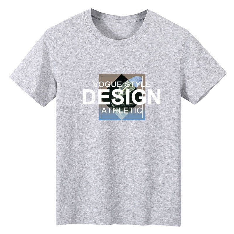 Men's Short - sleeved T-shirt Summer Ice Silk Casual Print Top ASDM White Men's Short - sleeved T-shirt Summer Ice Silk Casual Print Top - shop_name