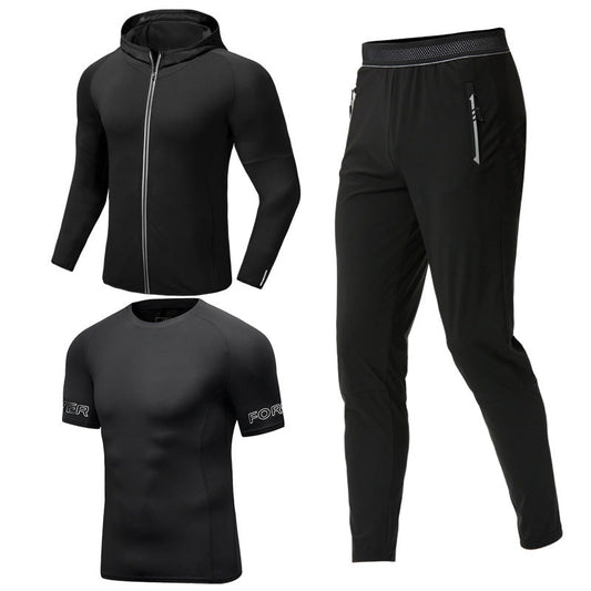Men's Sportswear Gym Fitness Three Piece Set - Update Avenue 