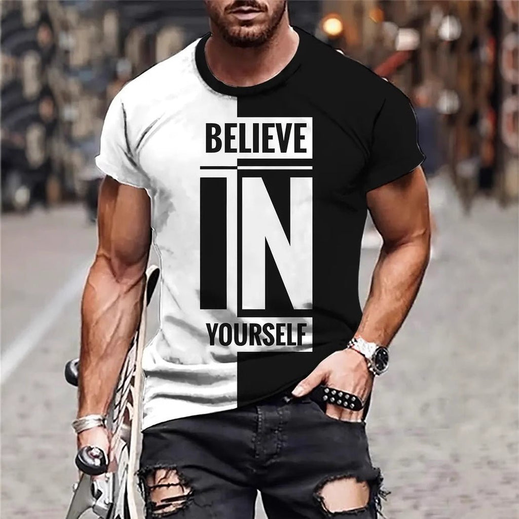 Men's Summer Loose Breathable Round Neck T-shirt MDXZQ1156 Men's Summer Loose Breathable Round Neck T-shirt - shop_name