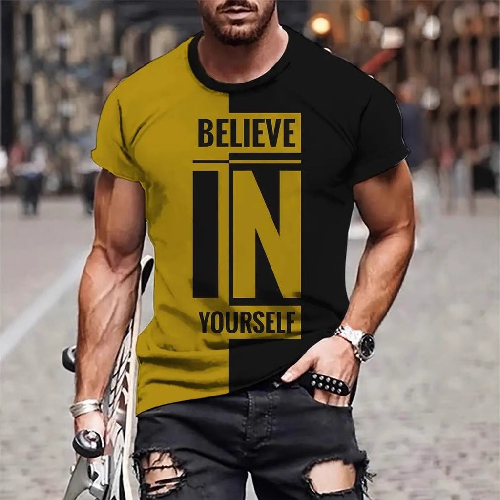 Men's Summer Loose Breathable Round Neck T-shirt MDXZQ1156 Men's Summer Loose Breathable Round Neck T-shirt - shop_name