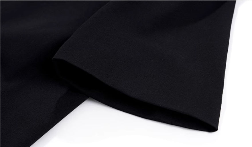 Men's Summer Silhouette Shoulder Padded Short Sleeved Jacket Black Men's Summer Silhouette Shoulder Padded Short Sleeved Jacket - shop_name