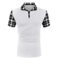 Men's T-shirt Casual Fashion Solid Color Polo Shirt White Men's T-shirt Casual Fashion Solid Color Polo Shirt - shop_name