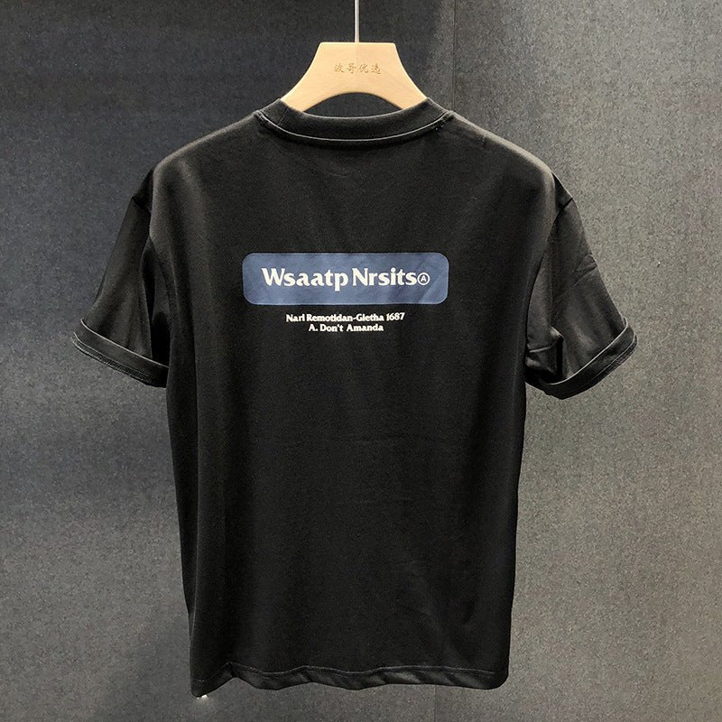 Men's Versatile Casual Loose Youth Jacket Black WRSSTP Men's Versatile Casual Loose Youth Jacket - shop_name