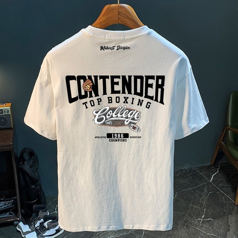 Men's Versatile Casual Loose Youth Jacket White BOXING Men's Versatile Casual Loose Youth Jacket - shop_name