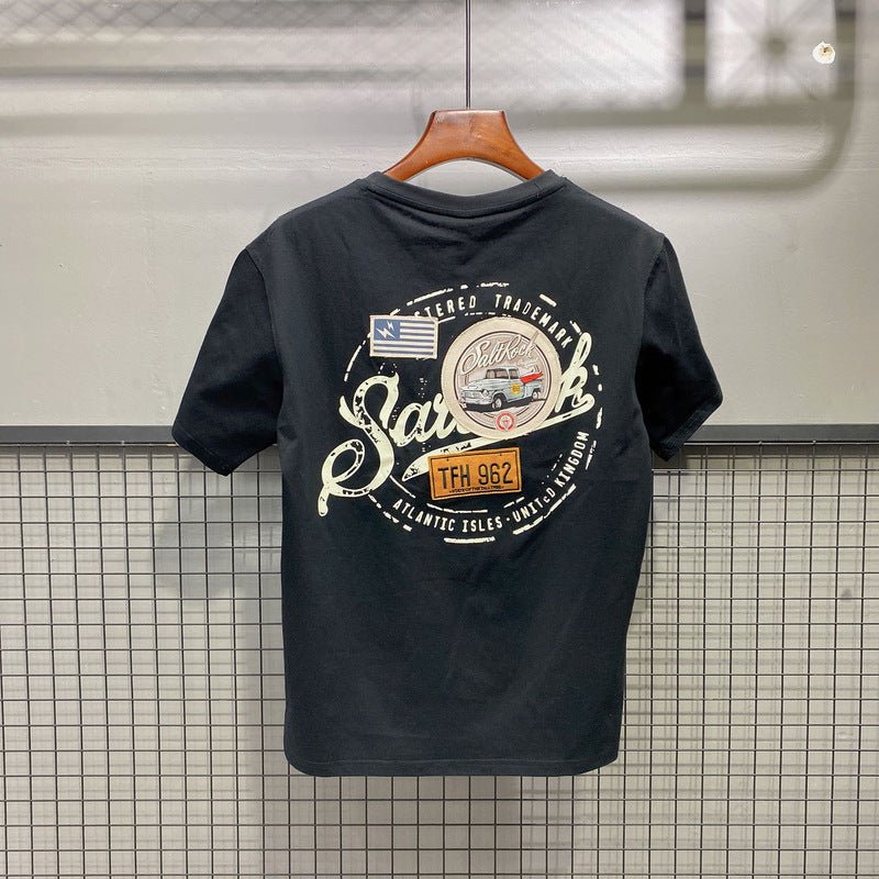 Men's Versatile Casual Loose Youth Jacket Black T962H Men's Versatile Casual Loose Youth Jacket - shop_name