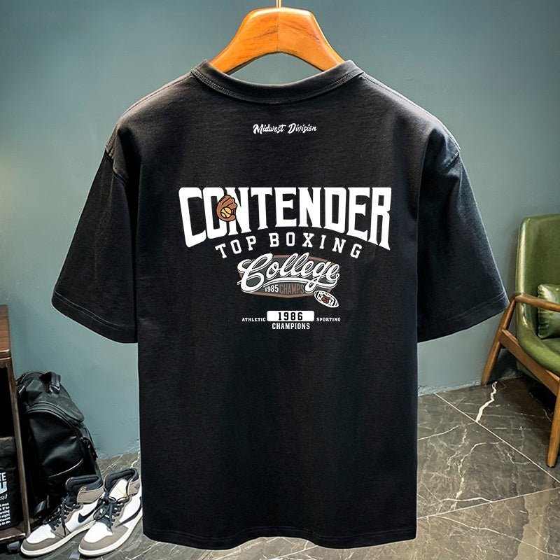 Men's Versatile Casual Loose Youth Jacket Black BOXING Men's Versatile Casual Loose Youth Jacket - shop_name