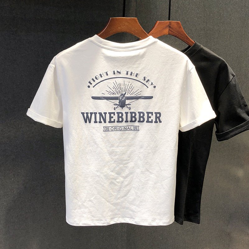 Men's Versatile Casual Loose Youth Jacket White WIN Aircraft Men's Versatile Casual Loose Youth Jacket - shop_name