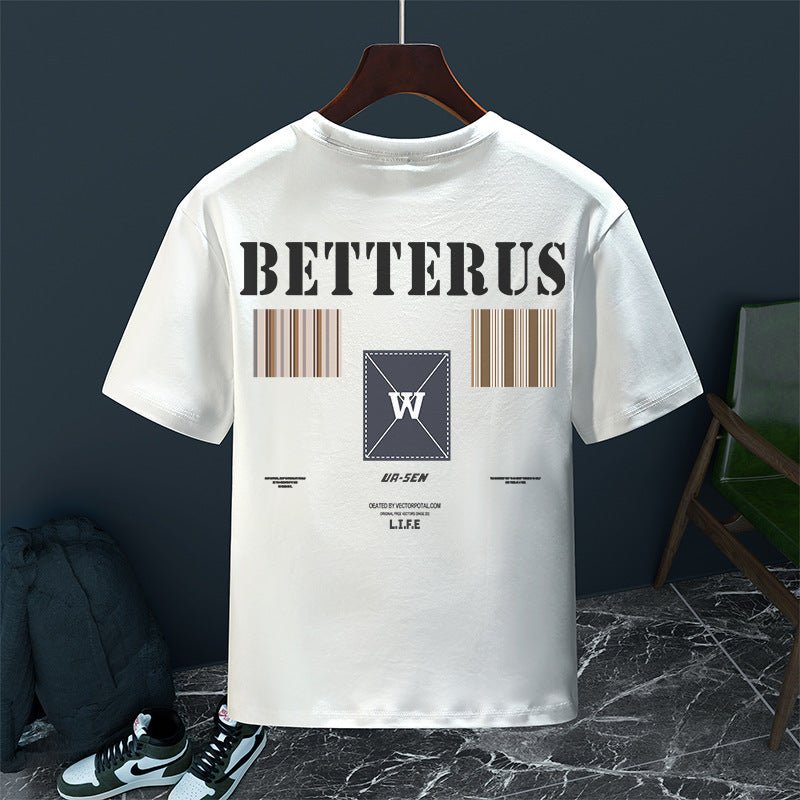 Men's Versatile Casual Loose Youth Jacket White BUSW Men's Versatile Casual Loose Youth Jacket - shop_name